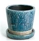 �J���[�O���C�Y�h�|�b�g�@�~�b�h�i�C�g�u���[�^COLOR GLAZED POT  MIDNIGHT BLUE